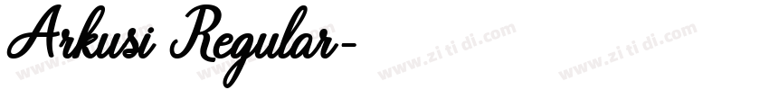 Arkusi Regular字体转换